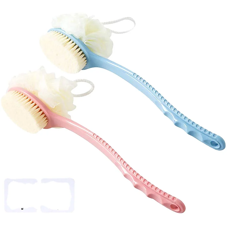 
Plastic handle shower brush silicone dispense high-quality foundation brush multi-function bathroom scrubber brush 