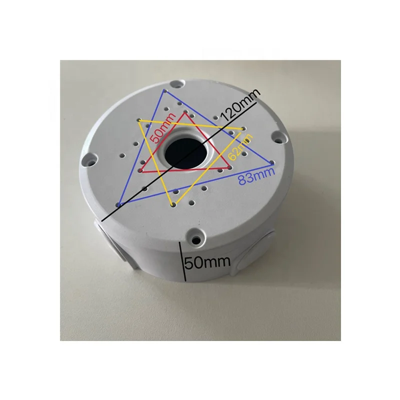 Plastic Ceiling Mount CCTV Surveillance Security Dome Camera Brackets Junction Box Hidden Cable