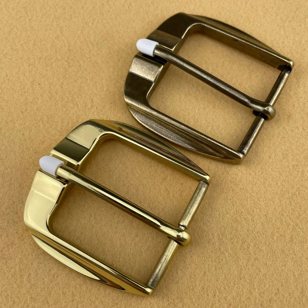 40 mm Mirror finished Solid brass belt buckle antique brass buckle for men