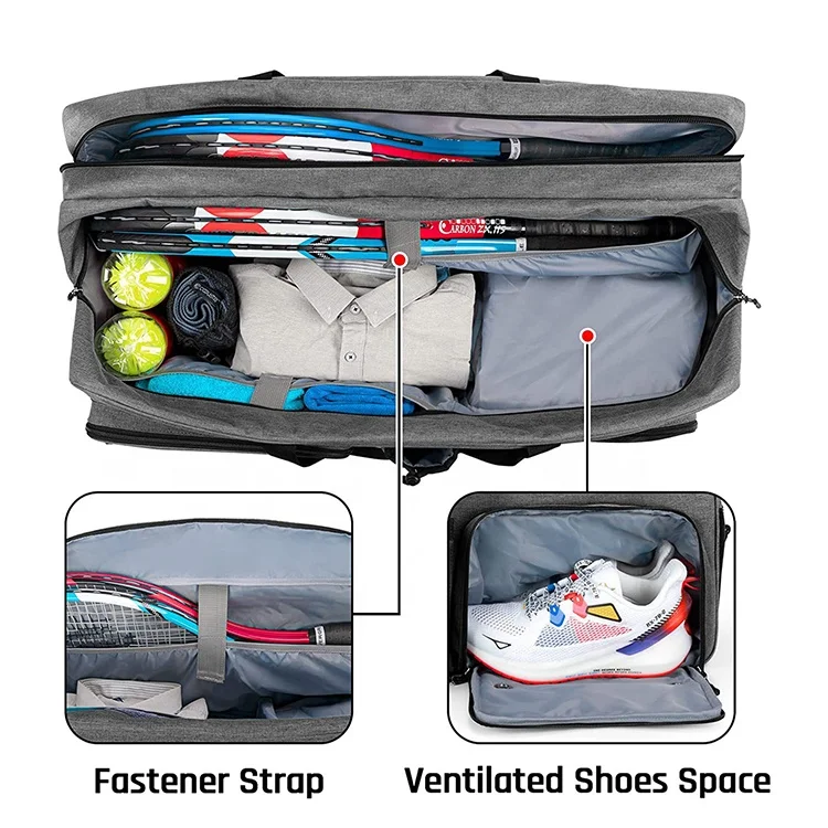 ODM&OEM Orstar Lightweight Sport Tennis Bag Outdoor Tennis Racket Bag With 7 Pockets