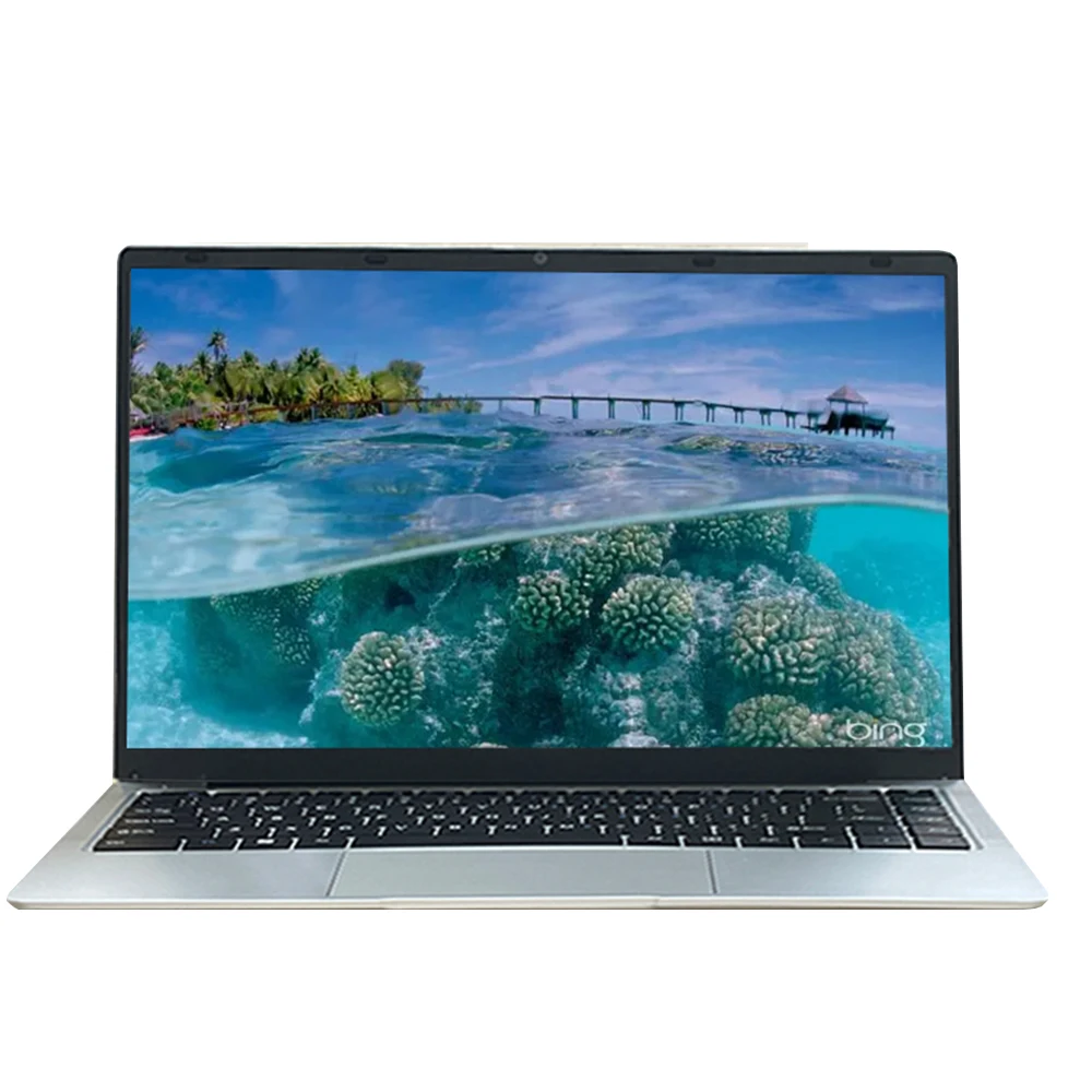 Hot Sale Thin and Light 14inch Full HD Display N3350 4GB RAM and 128GB ROM Students Laptops Computer