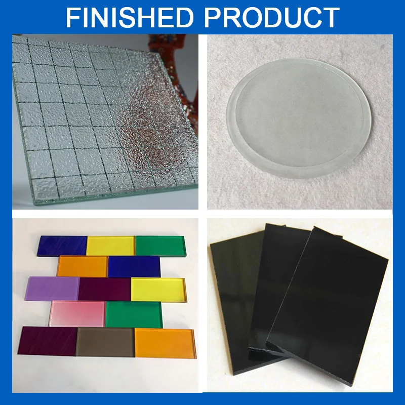 Colored Painted Glass Custom Factory Deep Processing Art Decorative Glass Blue Yellow Pink Green White