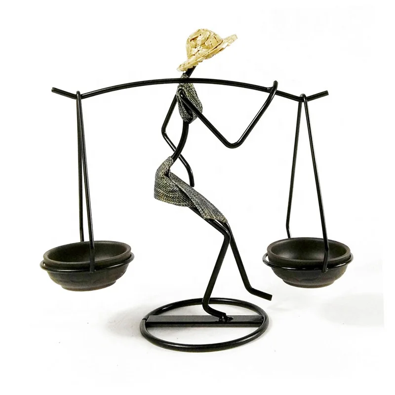 Figure Iron Candle Holder Wrought Iron Metal Candlestick Creative Women Candle Stand Party Wedding Home Decoration European