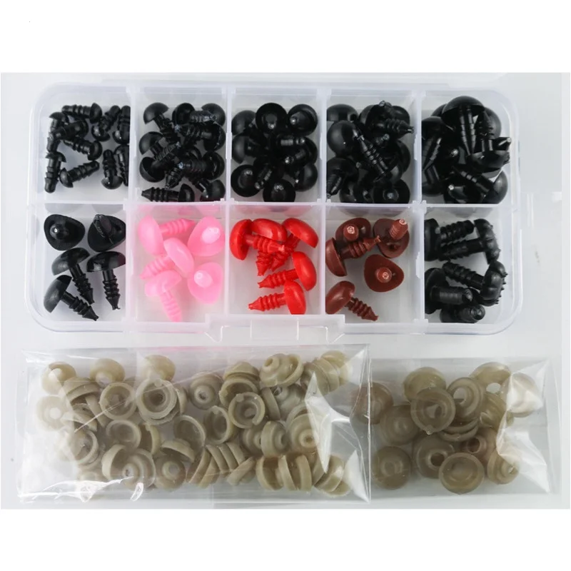 Plastic Safety Eyes For Animal Puppet Crafts Doll accessories doll eyes DIY plush toy doll black eyes