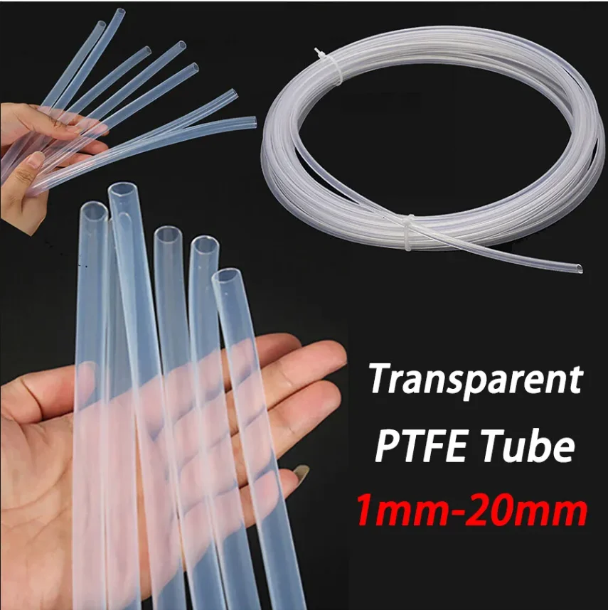 Supplier Extruded T-elfon Tube flexible plastic tubing PTFE Tubing Transparent PTFE Hose liner