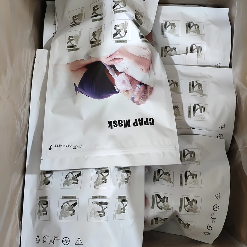 
Factory direct sales FA-02B full face CPAP mask for auto BIPAP BMC Resmed Respironics machine with Beautiful packaging bag 