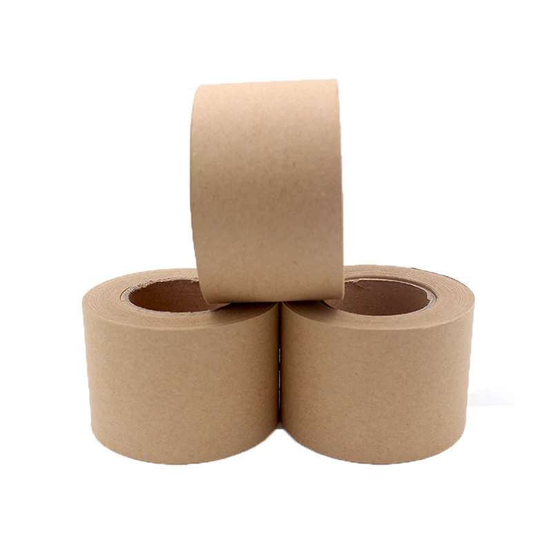 Eco Friendly Biodegradable Water Activated Kraft Paper  packing Tape with vegetable glue