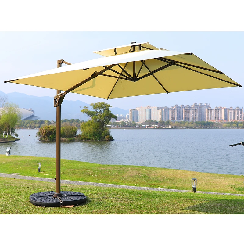 Glamping modern luxury outdoor parasol commercial luxury hotel outdoor umbrella garden parasol patio umbrellas for restaurant