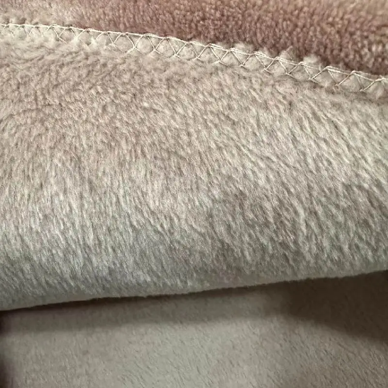 pink color double sides soft flannel fleece coral fleece blankets