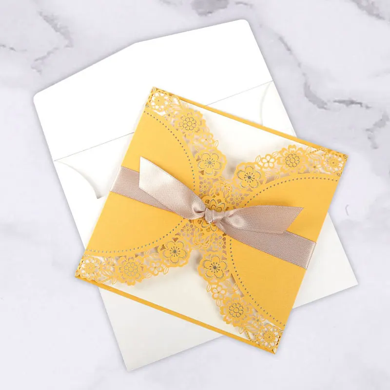 Изготовленные на заказ Пустые пригласительные бумажные открытки на день рождения элегантные пригласительные билеты