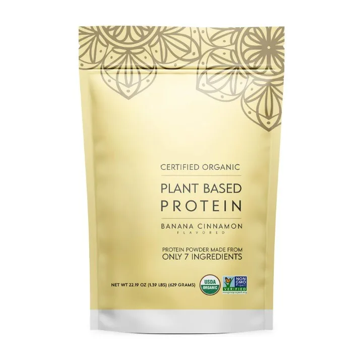 Plant Based Protein Powder, Vanilla,  Vegan, Non-GMO, Gluten-Free, Dairy-Free, Soy-Free - No Artificial Sweeteners