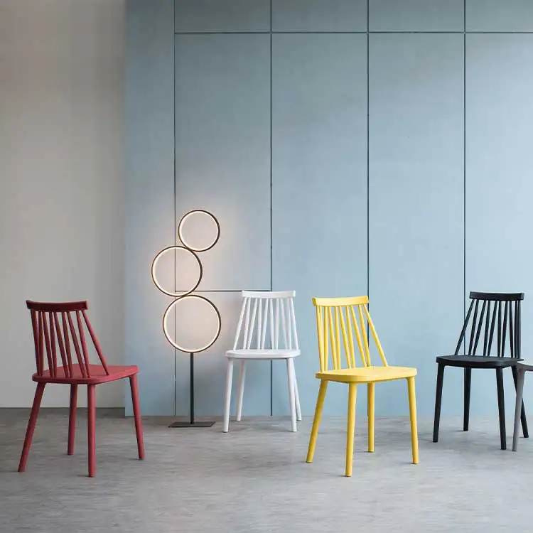 Fixed backrest banquet armless specific use event modern design plastic dinner chair