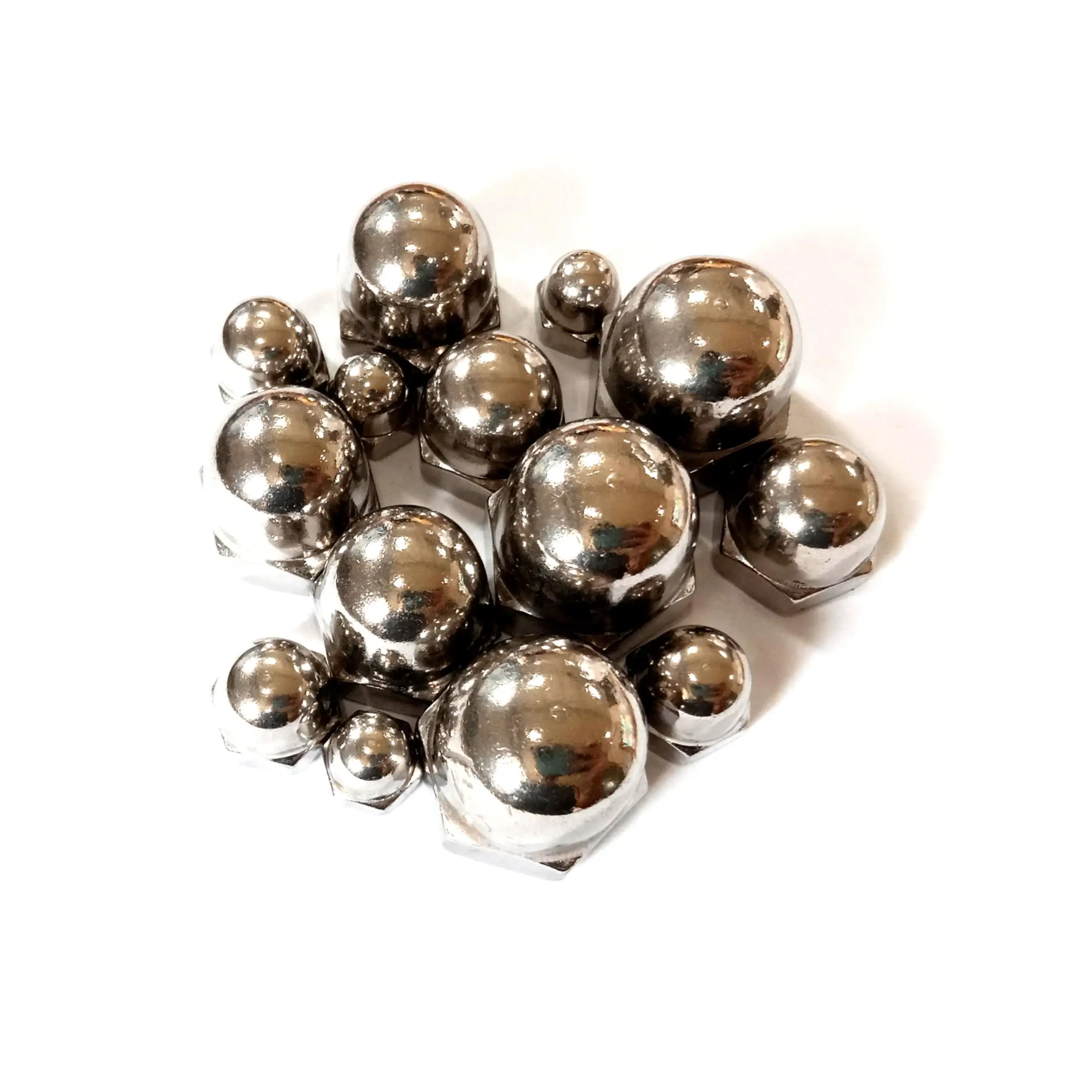 Stainless Steel 304 316 Cap Nut Dome Nuts Caps Acorn End Hat Hex M16 Captive Flat 10mm Domed