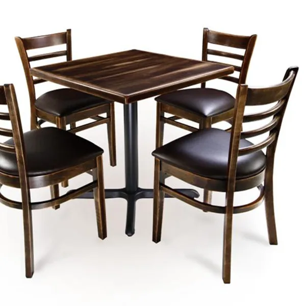 chinese used rustic wooden restaurant  tables and chairs set for restaurant