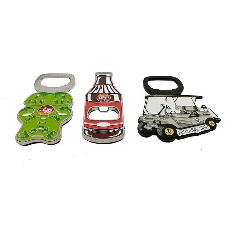 Customized Metal  Souvenir Beer  Bottle Opener Fridge Magnet