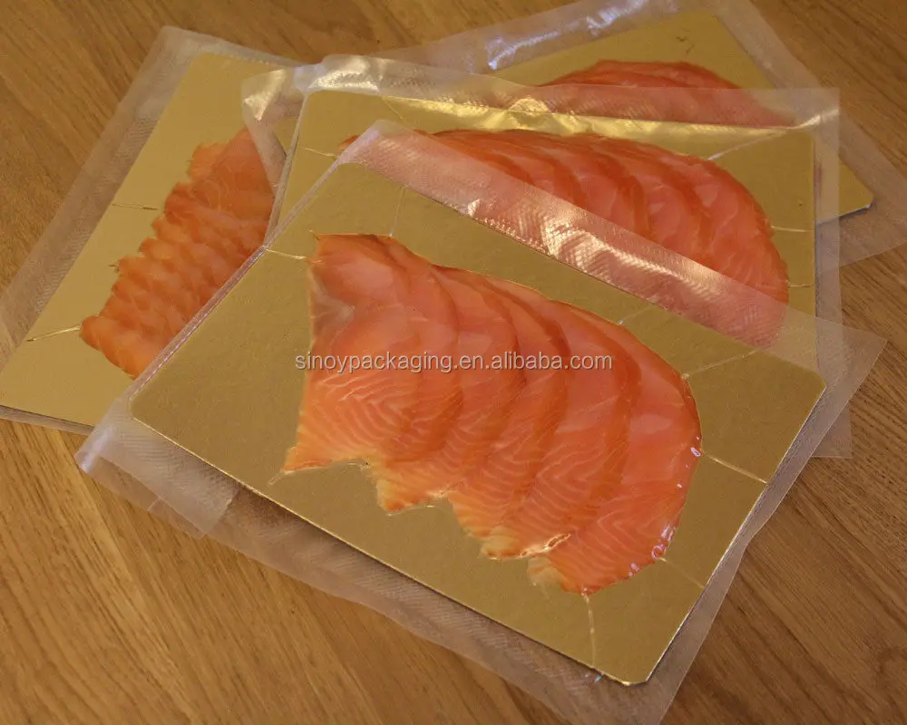 Biodegradable BPA free small custom plastic package smoked fish packaging Vacuum Bag heavy duty Food Storage pouch