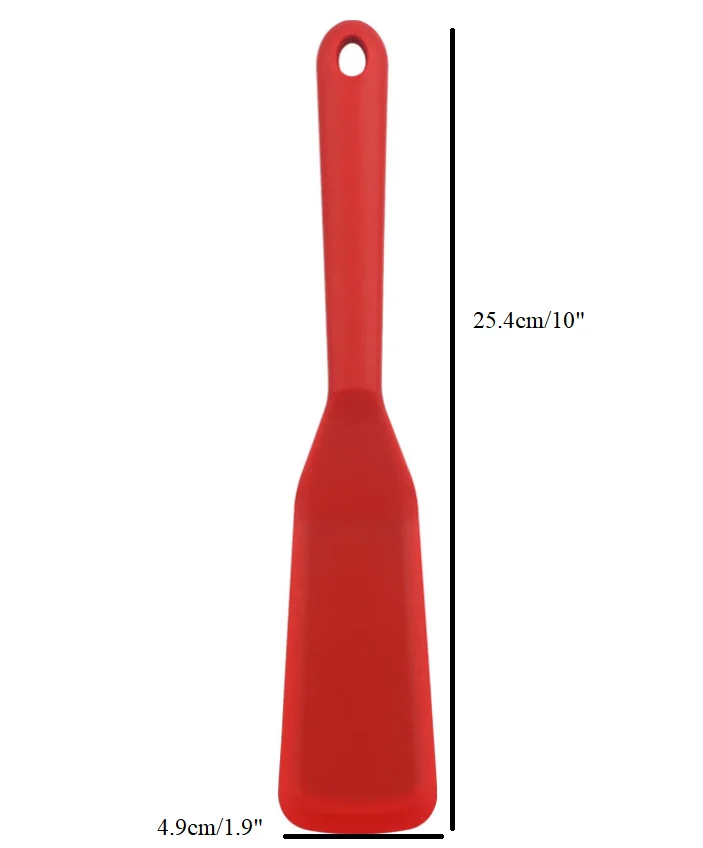 Heat Resistant Kitchen Cookie Small Turner Set Silicone Mini Brownie Serving Spatula