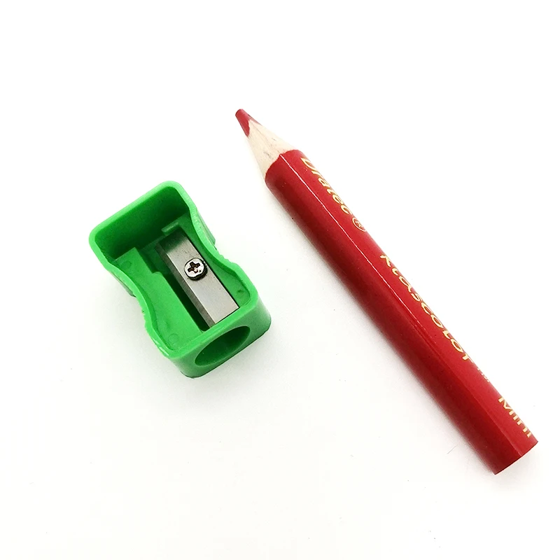 Wholesaler price non toxic manual pencils sharpeners small plastic big hole sharpener for jumbo pencils