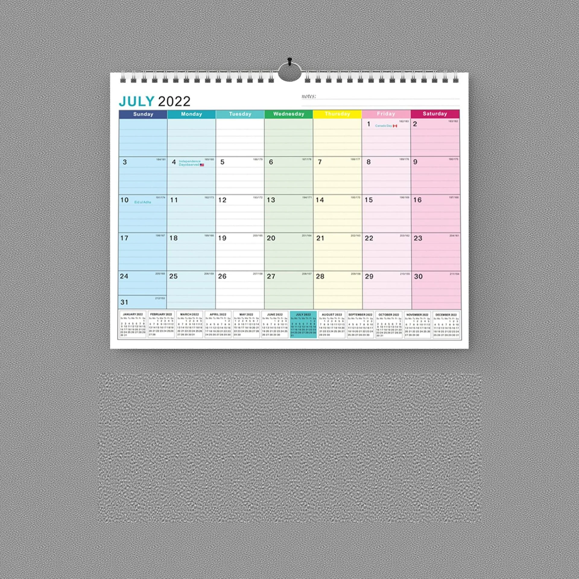 Promotional English Calendar Printing 2023 Calendar Countdown European and American Holiday Calendar