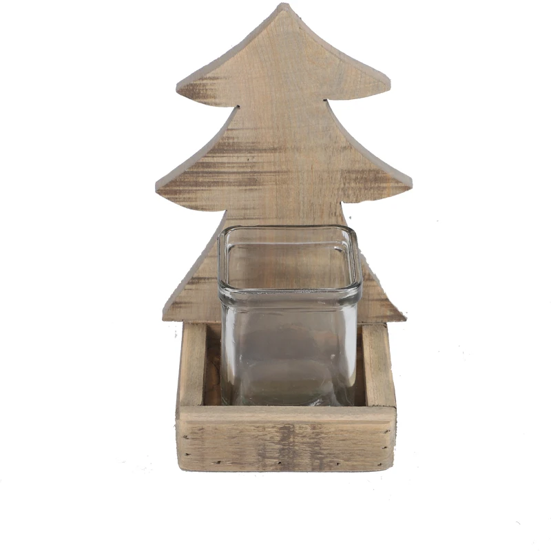 High Quality Wood Log Stick Rustic Wooden Candle Holders