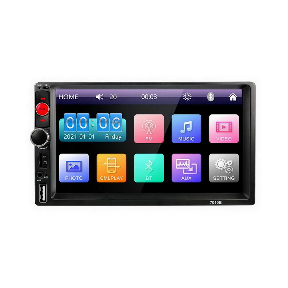 Resistance Screen Physical Button USB SD AUX Music Player Video Stereo Car MP5 Player with Mirror link