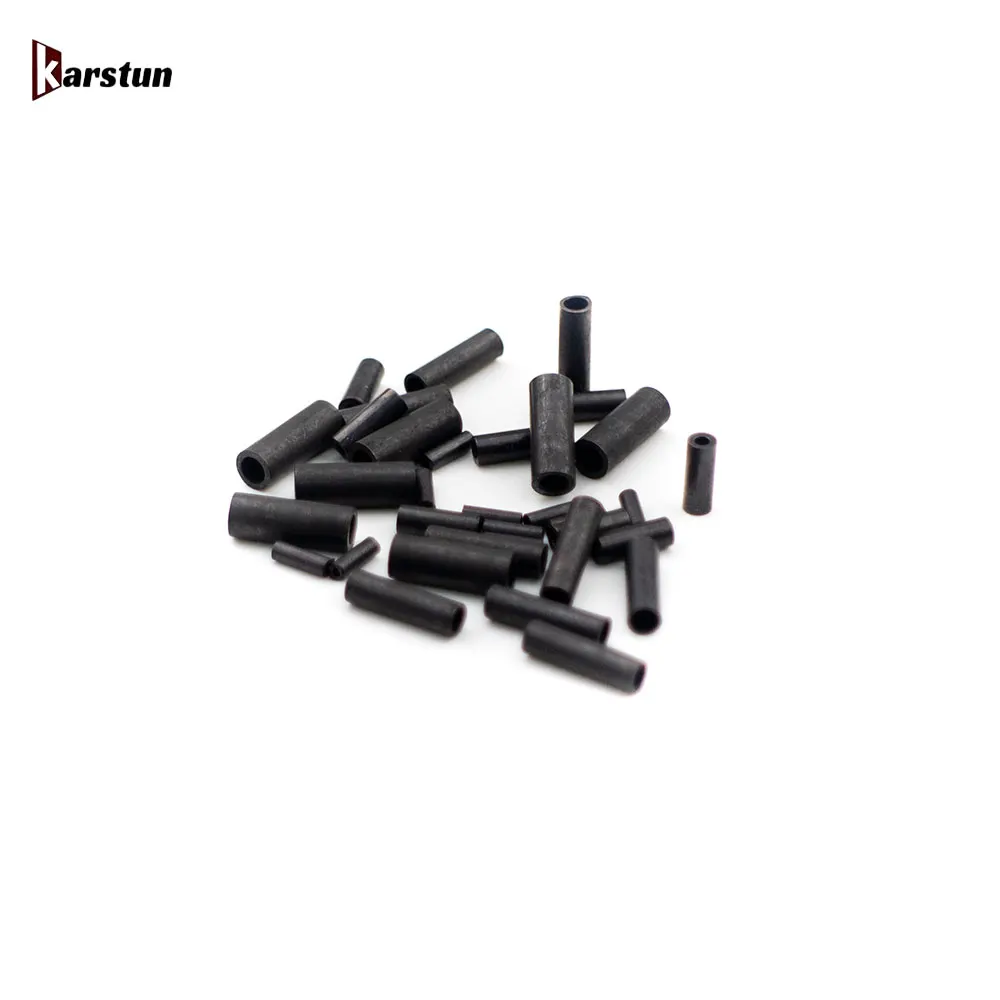 custom fishing sleeve High Quality Dull Black  wire leader Fishing Line Fix Crimps