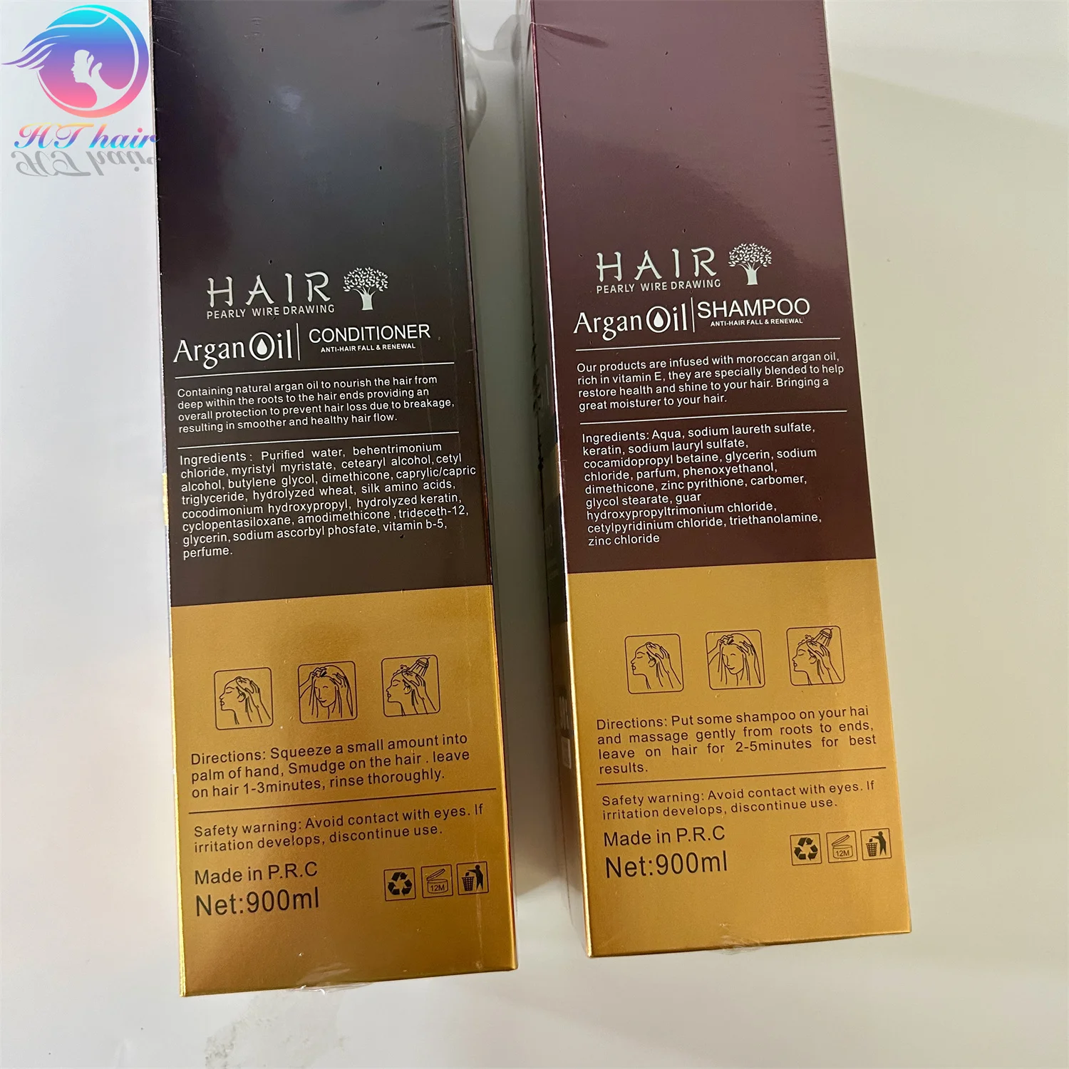 Professional Shampoo Hair Conditioner Treatment Organic Argan Oil Keratin Treatment Mask Hair Products