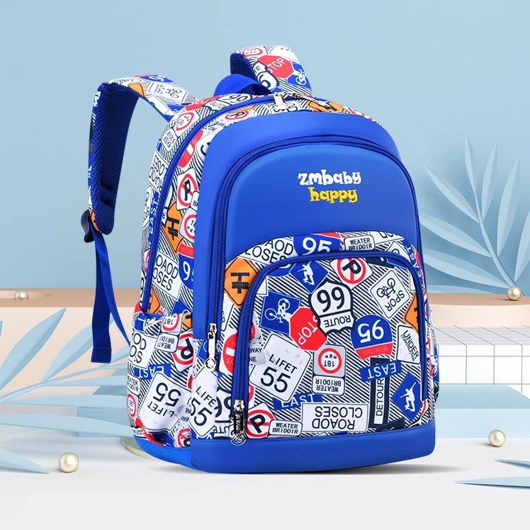 New Model Korean Style Primary School Kids Waterproof Nylon Backpack school bag for kids