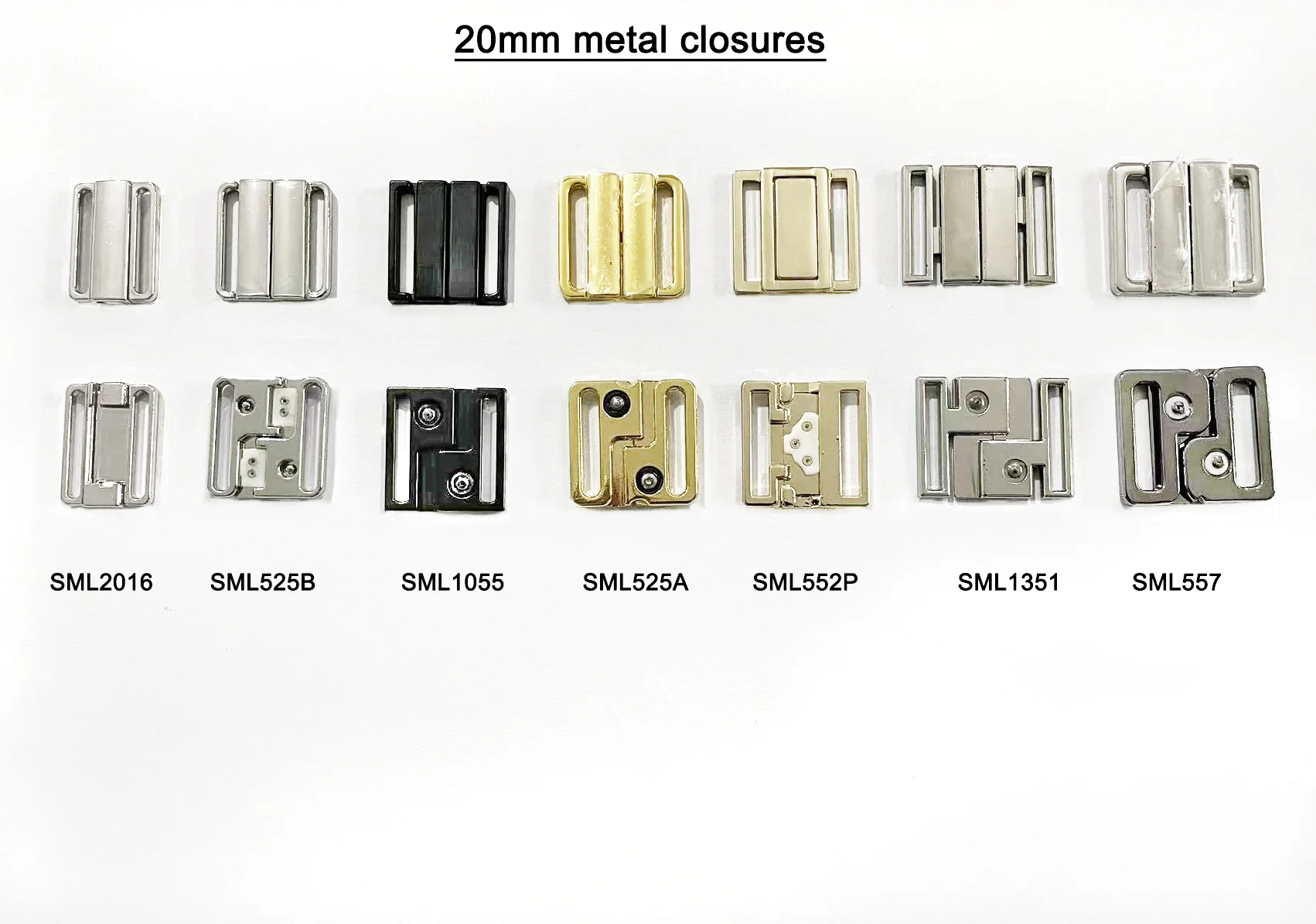 Lead free bikini metal bra accessories swimwear closures clasp