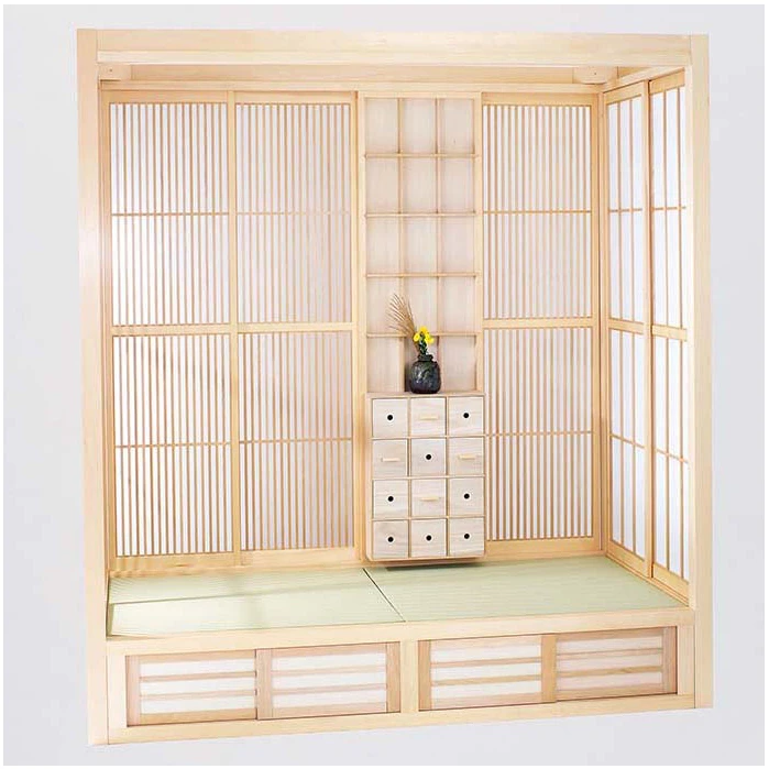 Easily Assembled Basic Indoor Room Japanese Tea Prefab Wooden House