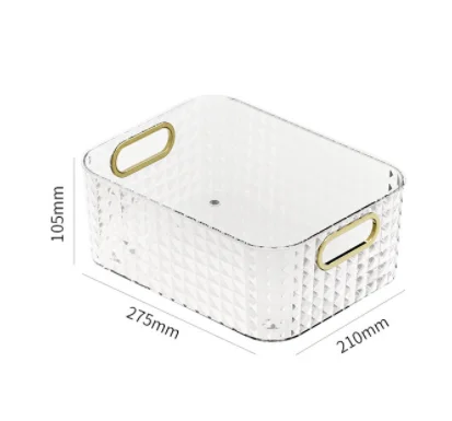 Transparent Color Cosmetics Acrylic Vase Desktop Display Storage Box Customized