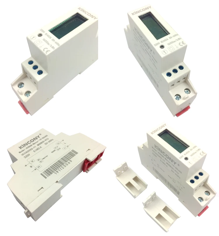 Rs485 Modbus RUT Intelligent Power Meter Power Track Kwh Energy Meter Kilo Watt Hour Meter for KC868-COL Input Module