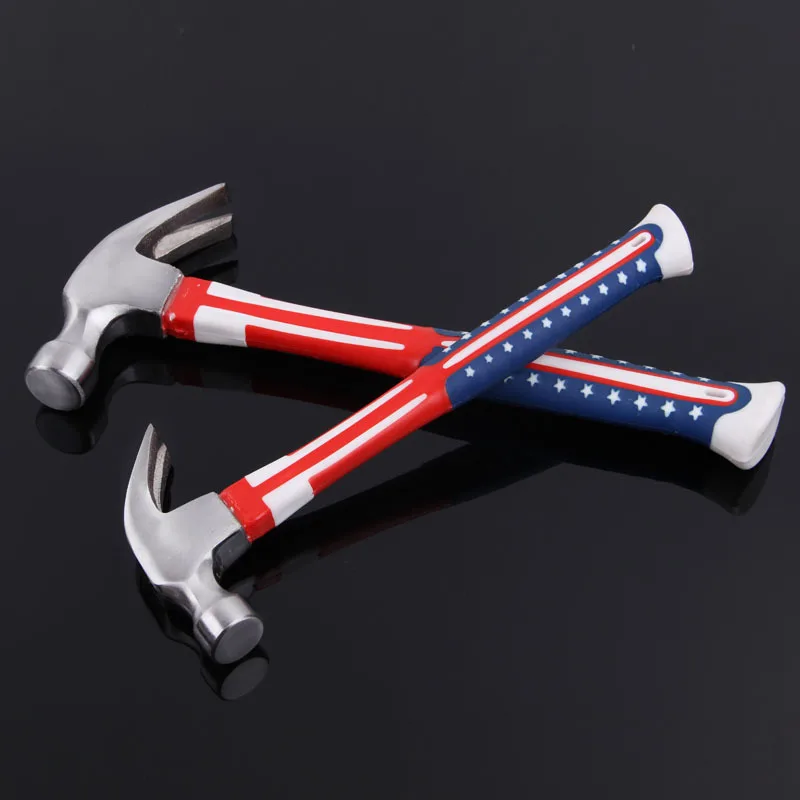 Professional Carbon Steel Hand Tool Fiberglass Handle Claw Hammer