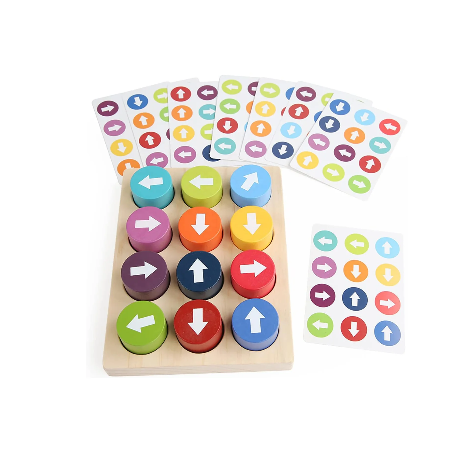 GIBBON Wooden Montessori Toys Arrow Matching Board Game Set