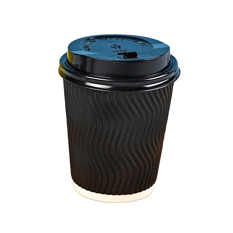 Customized cheap paper cups thickened ripple paper cup disposable muffin paper cup