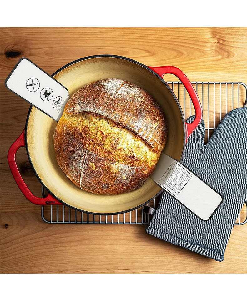 0.7mm Ultra-Thick Food-Grade Bpa-Free Silicone Bread Sling with Long Handle for Dutch Ovens Durable And Flexible To Save Storage