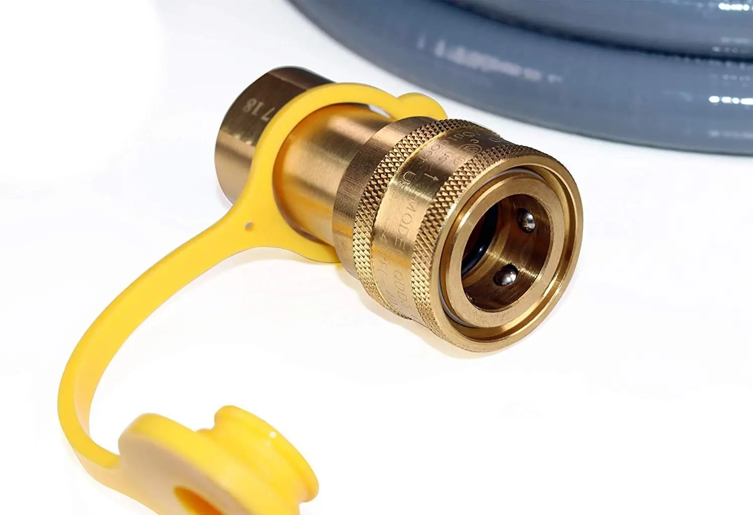 12 Feet 1/2 ID Natural Gas Hose with Quick Connect Fittings Assembly for Low Pressure Appliance -3/8 Female to 1/2 Male Adapter