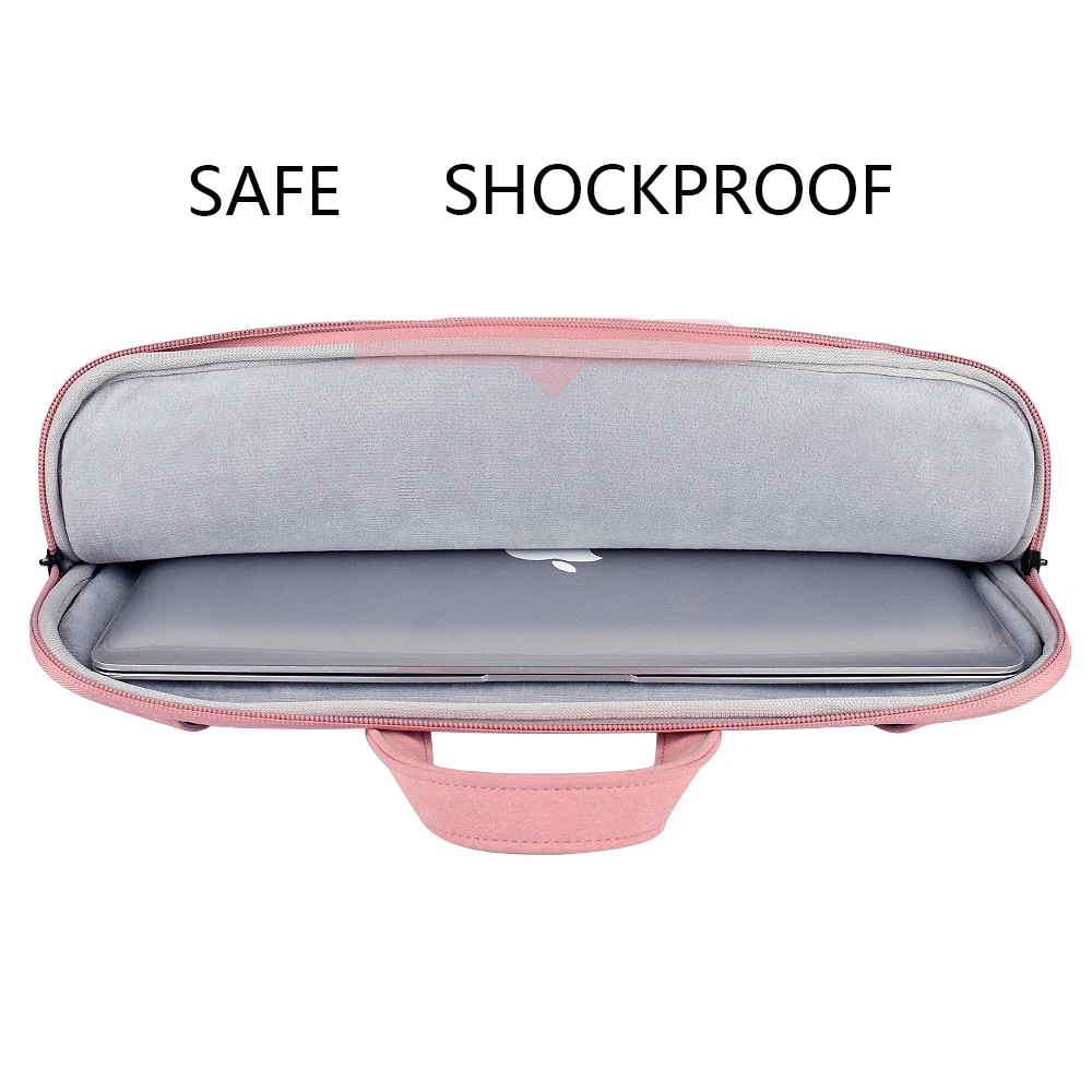 custom size 13 Inch 14Inch 15Inch Laptop Bag Shockproof Foam Water-Resistant PU Leather Business Laptop Bag