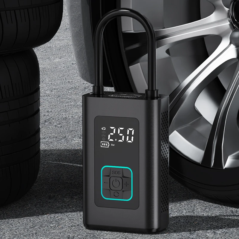 hot sale portablecar tyre inflator pump Wireless Digital Display Portable Car Air Pump Car Tire Pressure Gauge Tire Inflator