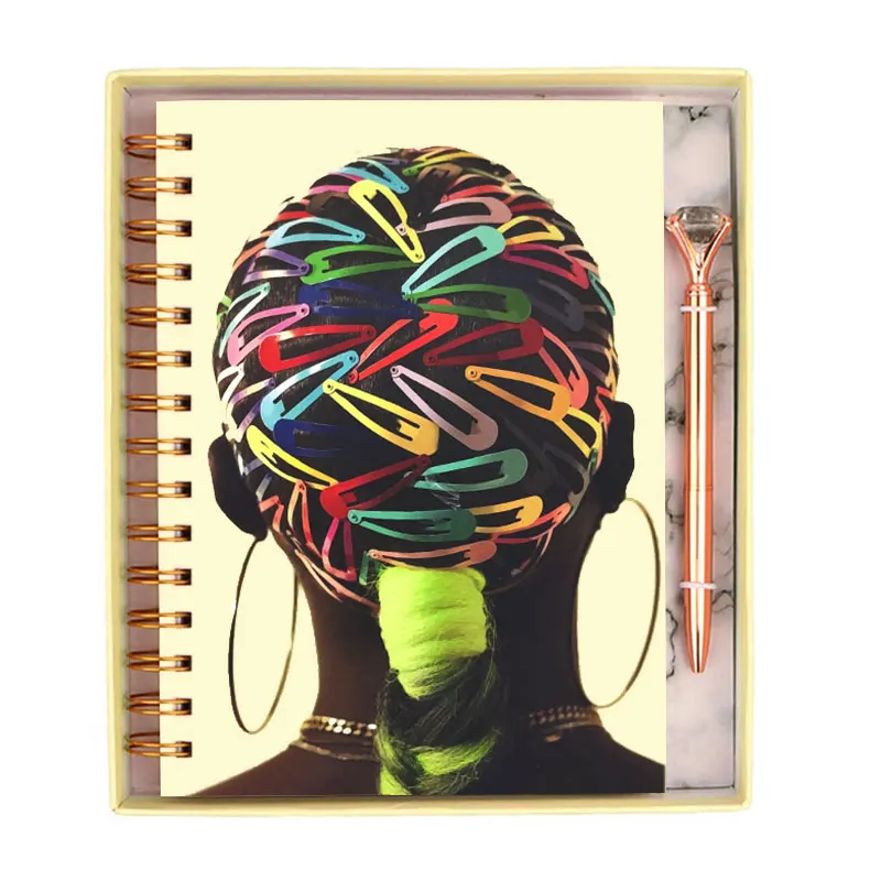 Customized 2022 Design Hardcover Spiral Life Planner With Pocket