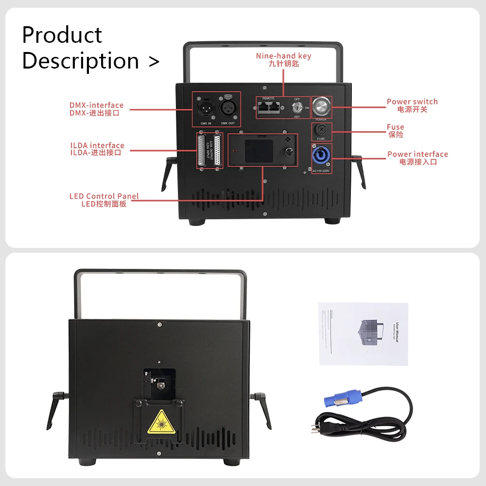 Projector laser light 1W 2W 3W 5W 10W ILDA stage dj lights for wedding club disco party show lighting lazer