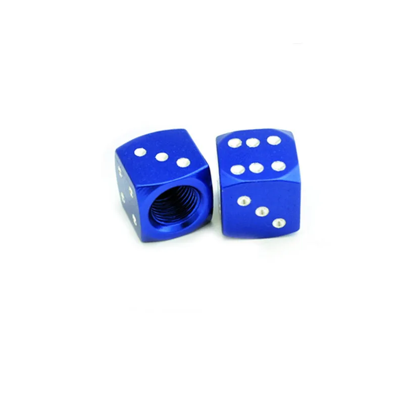 high quality aluminum alloy Dice Wheel Valve Stem Tire Cap motorcycle tire valve cap