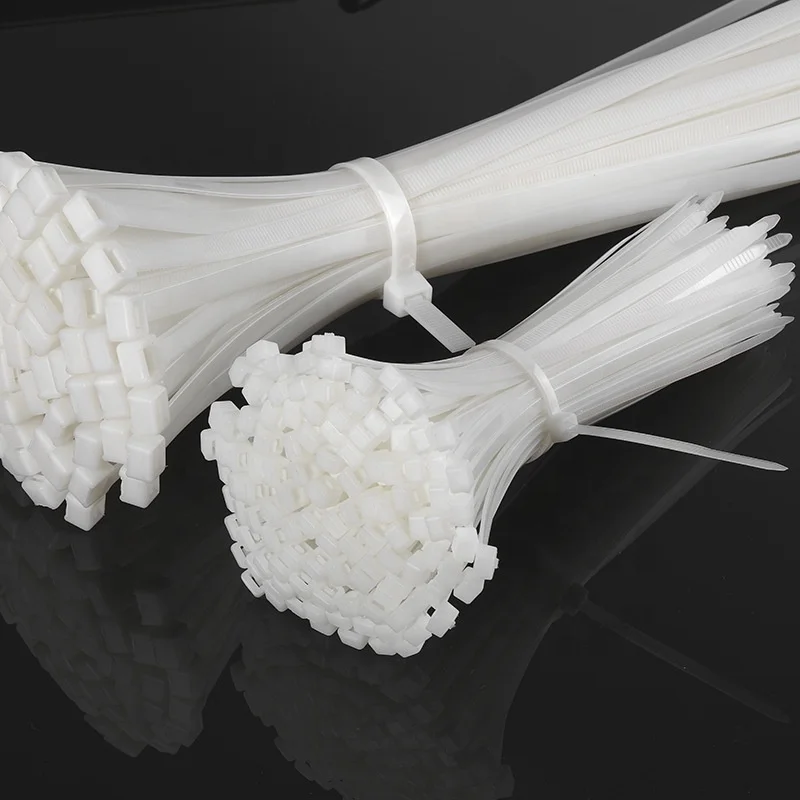 JOYELEC 100pcs/bag Color Self-Locking Nylon Wire Cable Zip Ties Cable Ties White Black Colorful Organiser Fasten Cable