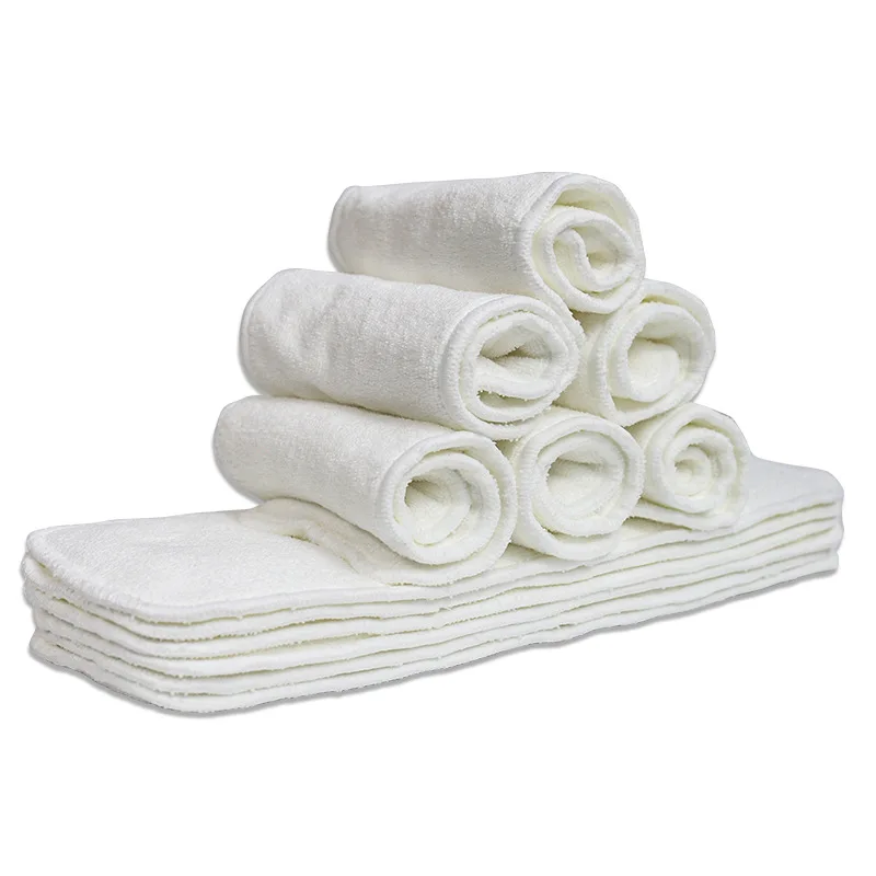 Baby Cloth Diaper Microfiber Inserts For Baby Reusable Diaper Natural Bamboo Washable Cloth Diaper Pad Insert
