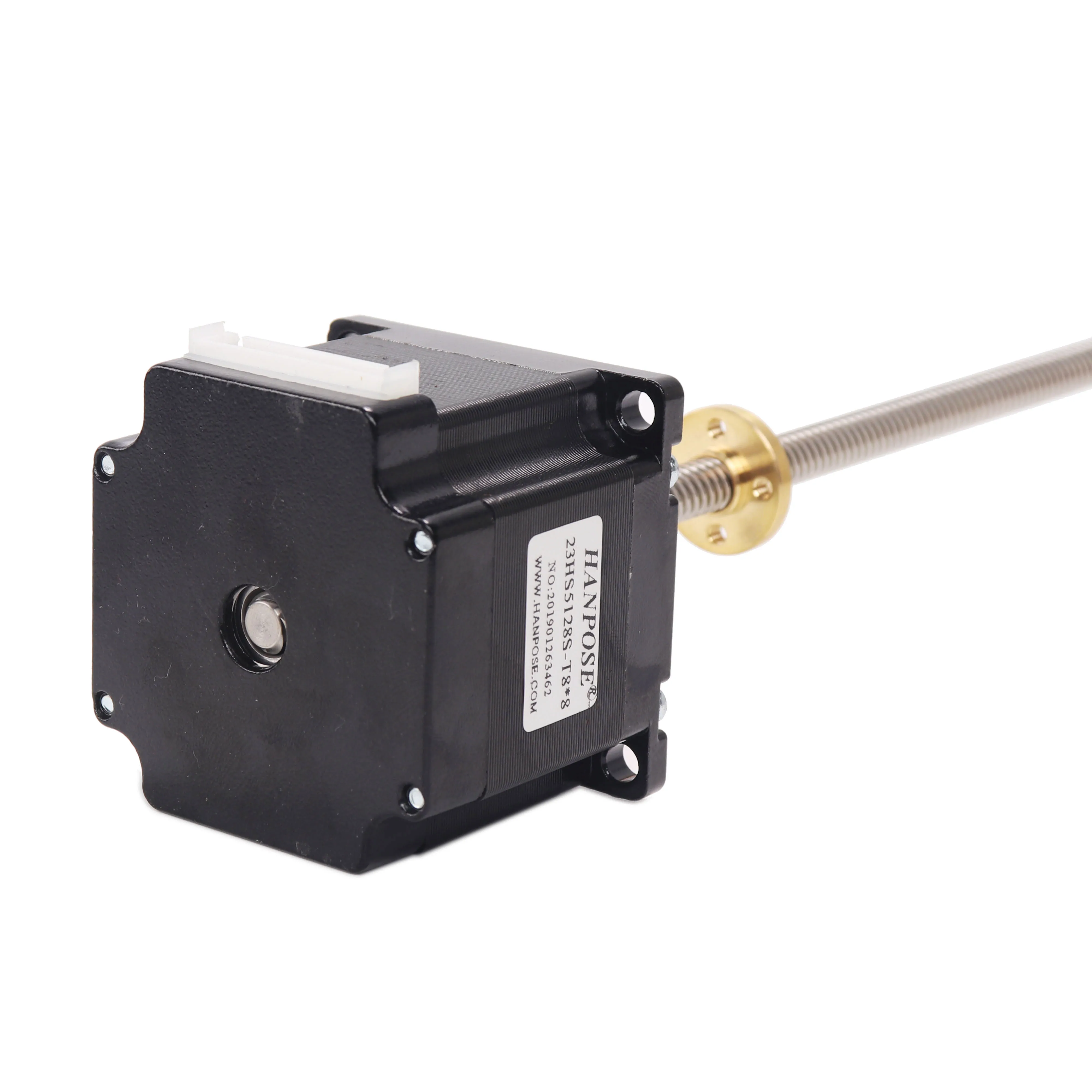 HANPSOE  nema 23 stepper motor 24V 2.8A 126N.CM 200mm length 23HS5628-T8 lead screw stepper motor for 3D printer T8 screw motor