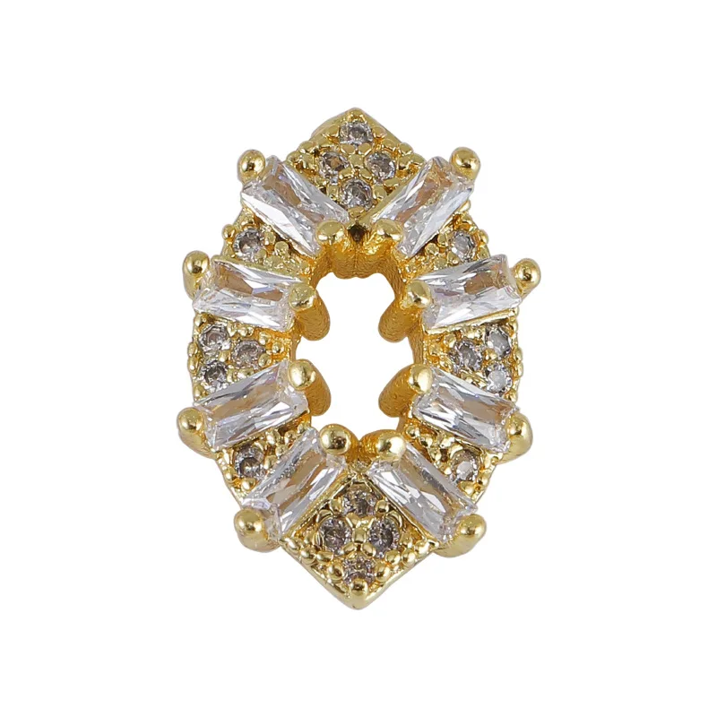 Gold Nail Art Crystal Charms Nail Art Zircon Metal Gemstone Jewelry Diamonds for Nail Art Decorative Accessories