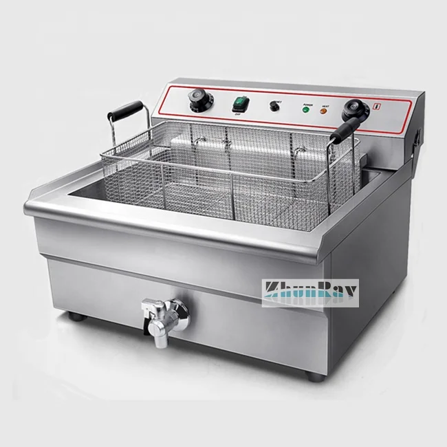 Commercial electric deep fryer ZEF-301V (1 tank 1 basket)30L