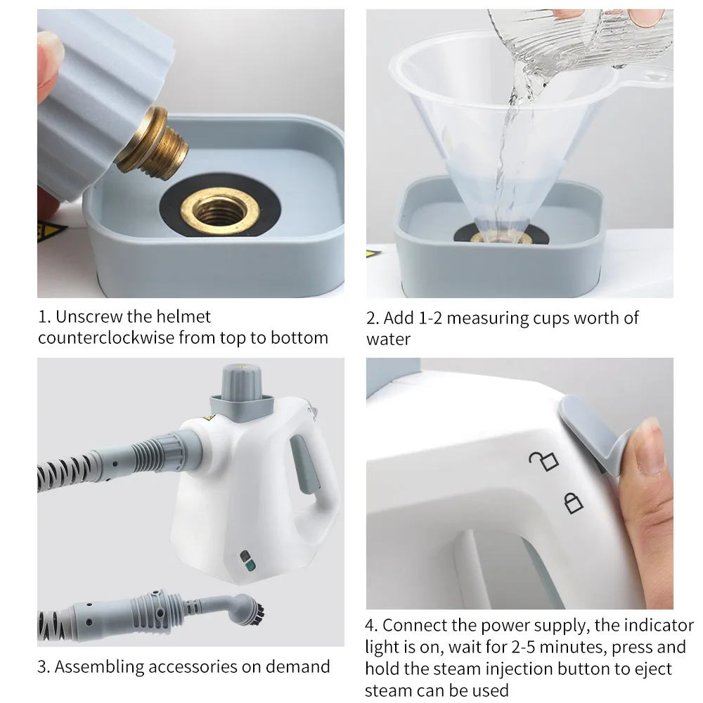 Portable professional steam high pressure cleaner multifunction handheld steam cleaner