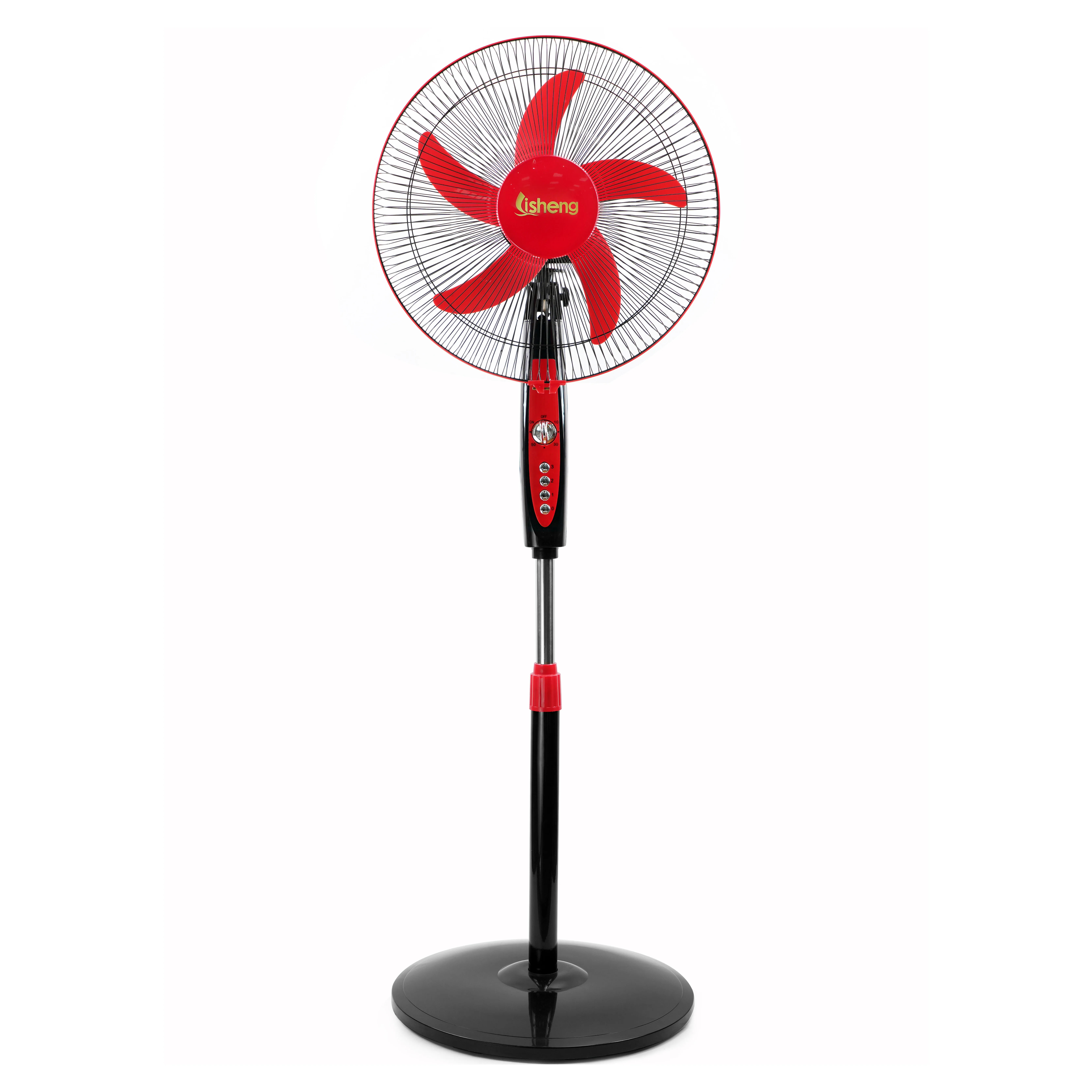 Hot selling  12V DC 16 inch floor fan solar energy stand fan with timer and adapter