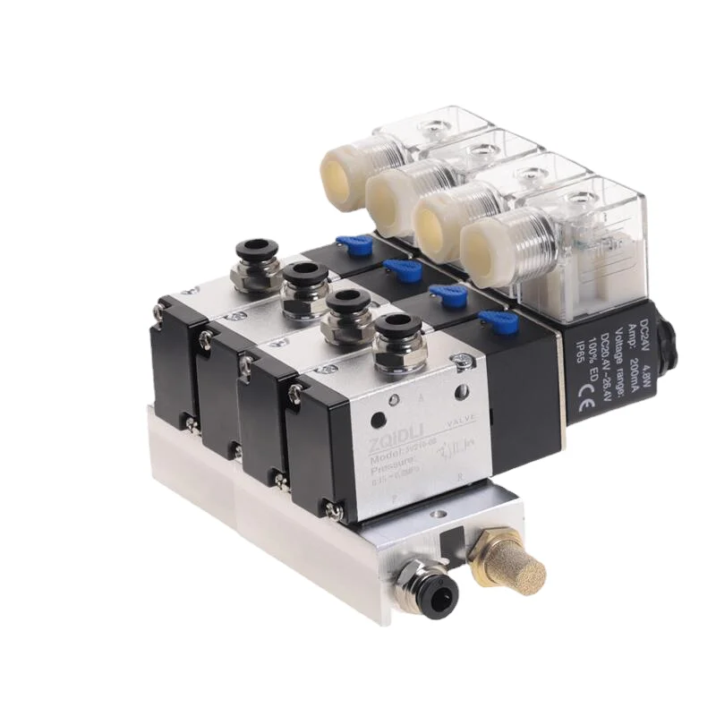 Пневматический воздушный соленоид 2Way 3way 4 5 Комбинация 3V210-08 DC12V 24V AC110V 220V